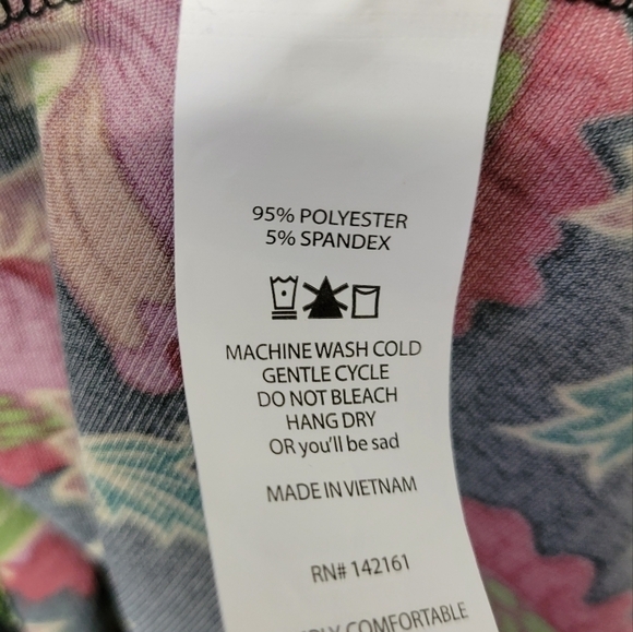 Lularoe Floral Skirt Azure XS - Picture 5 of 8